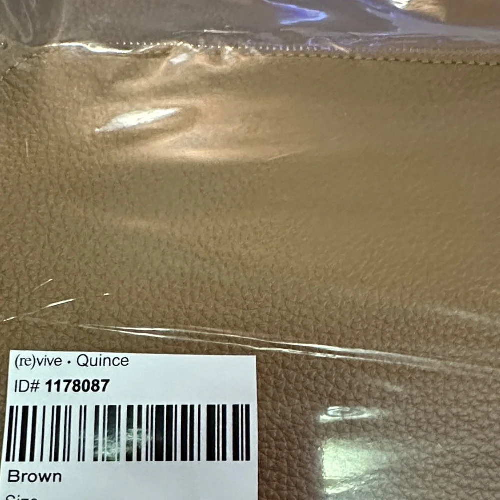 Quince NWOT Marlow Italian Leather Laptop Backpack in Cognac